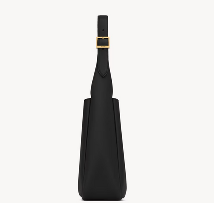 小號 Monogram Le 5A7 單肩包 - 黑色：金色 | LE 5 À 7 SUPPLE SMALL IN GRAINED LEATHER - BLACK : GOLD