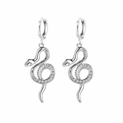 New Arrivals Earrings Frosty Style Earrings Personalized Diamond Serpentine Long Earrings