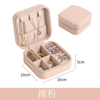 Necklace Simple Portable Storage Jewelry Packaging Box Green Earrings Large Capacity Spot Gift Box Ring Jewelry Box