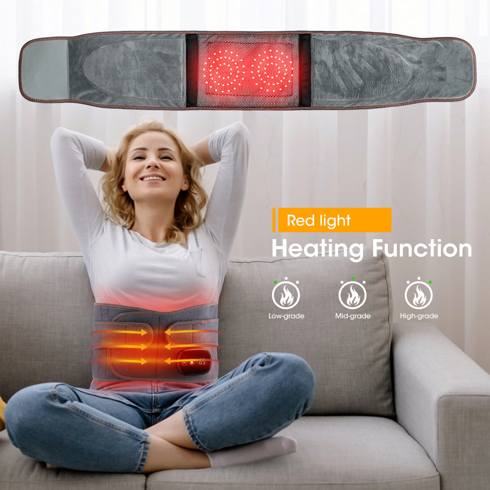 Private model electric heating massage belt electric heating wormwood red light heating belt abdominal massager warm palace treasure