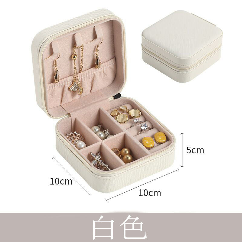 Necklace Simple Portable Storage Jewelry Packaging Box Green Earrings Large Capacity Spot Gift Box Ring Jewelry Box