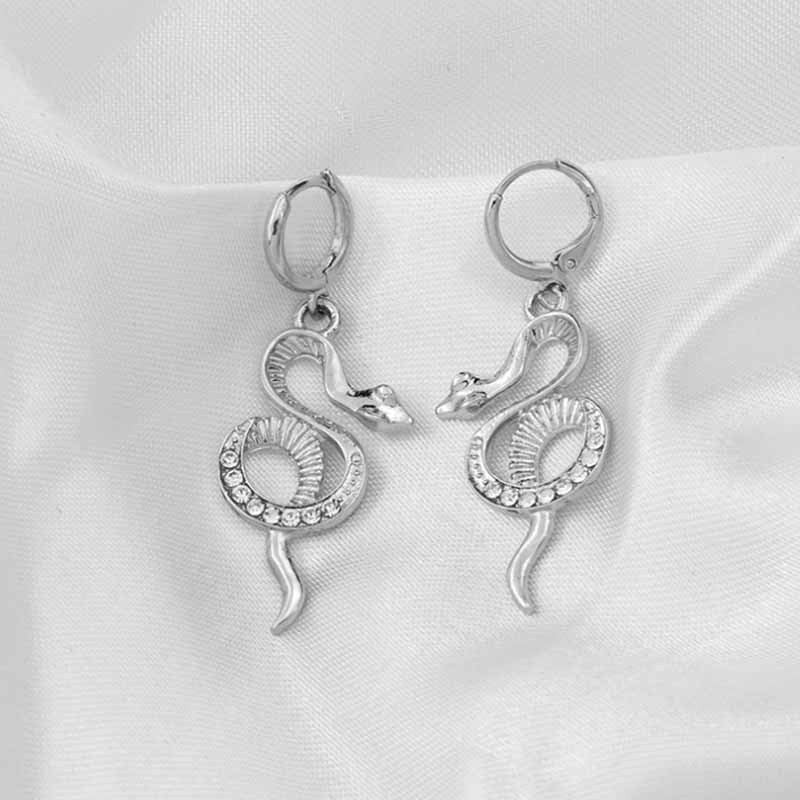 New Arrivals Earrings Frosty Style Earrings Personalized Diamond Serpentine Long Earrings