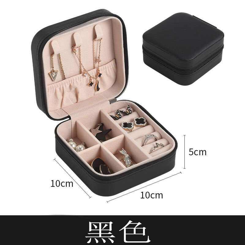 Necklace Simple Portable Storage Jewelry Packaging Box Green Earrings Large Capacity Spot Gift Box Ring Jewelry Box