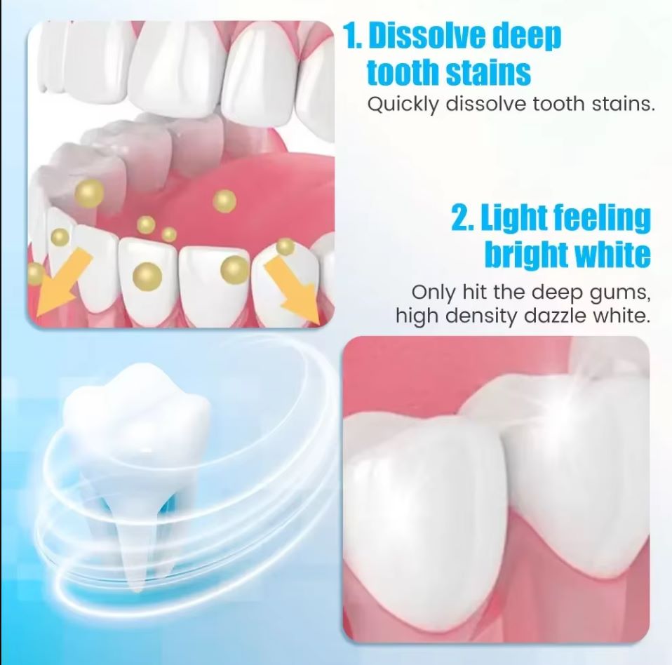 Spot whitening teeth stickers 5D whitening yellow teeth bright white one-piece drop shipping